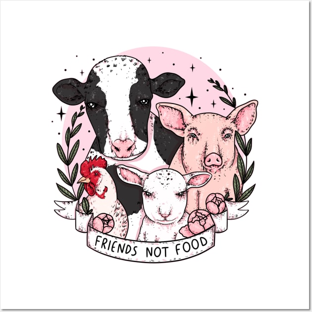 friends not food Wall Art by chiaraLBart